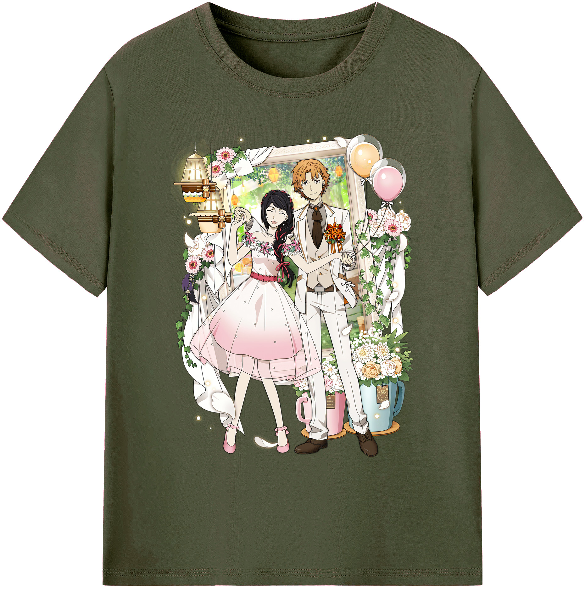 （画像用） 文豪ストレイドッグス Bungo Stray Dogs 綿100％ メンズ半袖Tシャツ｜肌触りやわらか＆通気性